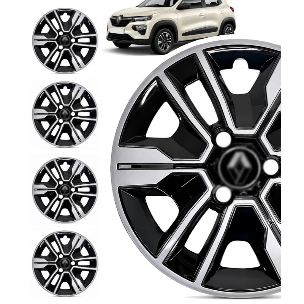 Kit 4 Calota Roda Carlota Aro 14 Kwid Out Zen 2017 2018 2019/2026