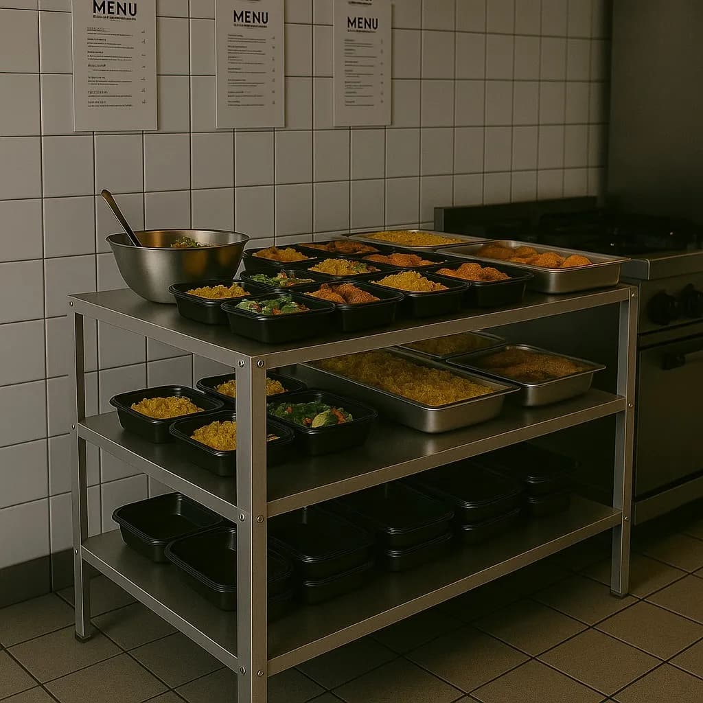 Mesa Inox 304 Profissional com 3 Prateleiras Cozinha Industrial