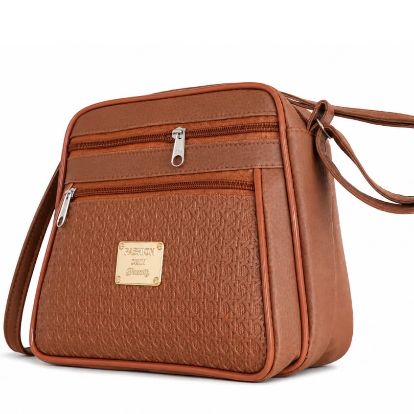 Bolsa Feminina Pequena Transversal de Ombro Três Compartimento Ideal Para Seu Dia a Dia