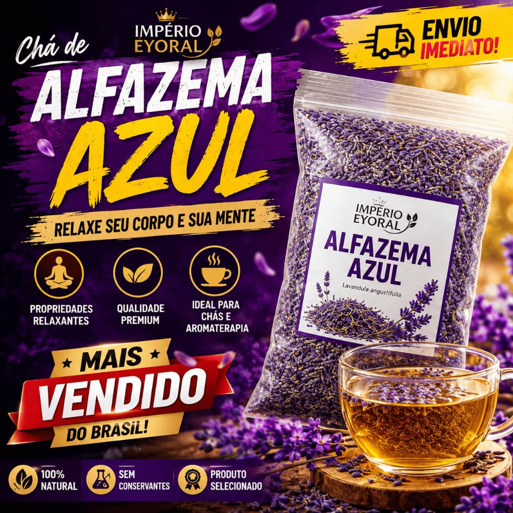Chá de Alfazema Azul 100g – Lavanda a Granel