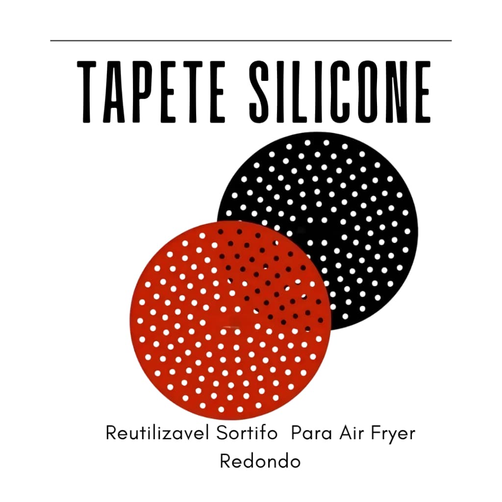 Tapete de Silicone para Air Fryer - Em casa Tem