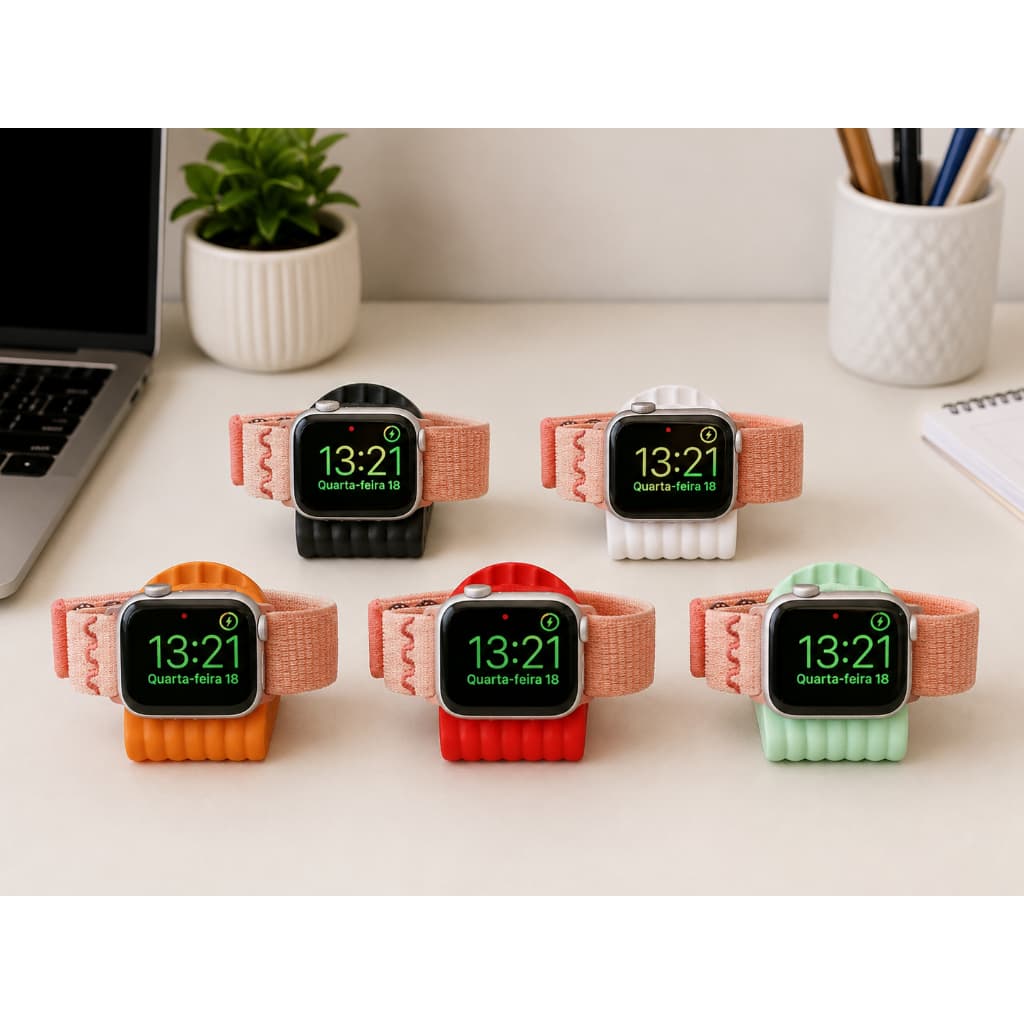 Suporte De Mesa Para Carregar Relógio Smartwatch Apple Watch / Não Acompanha Carregador