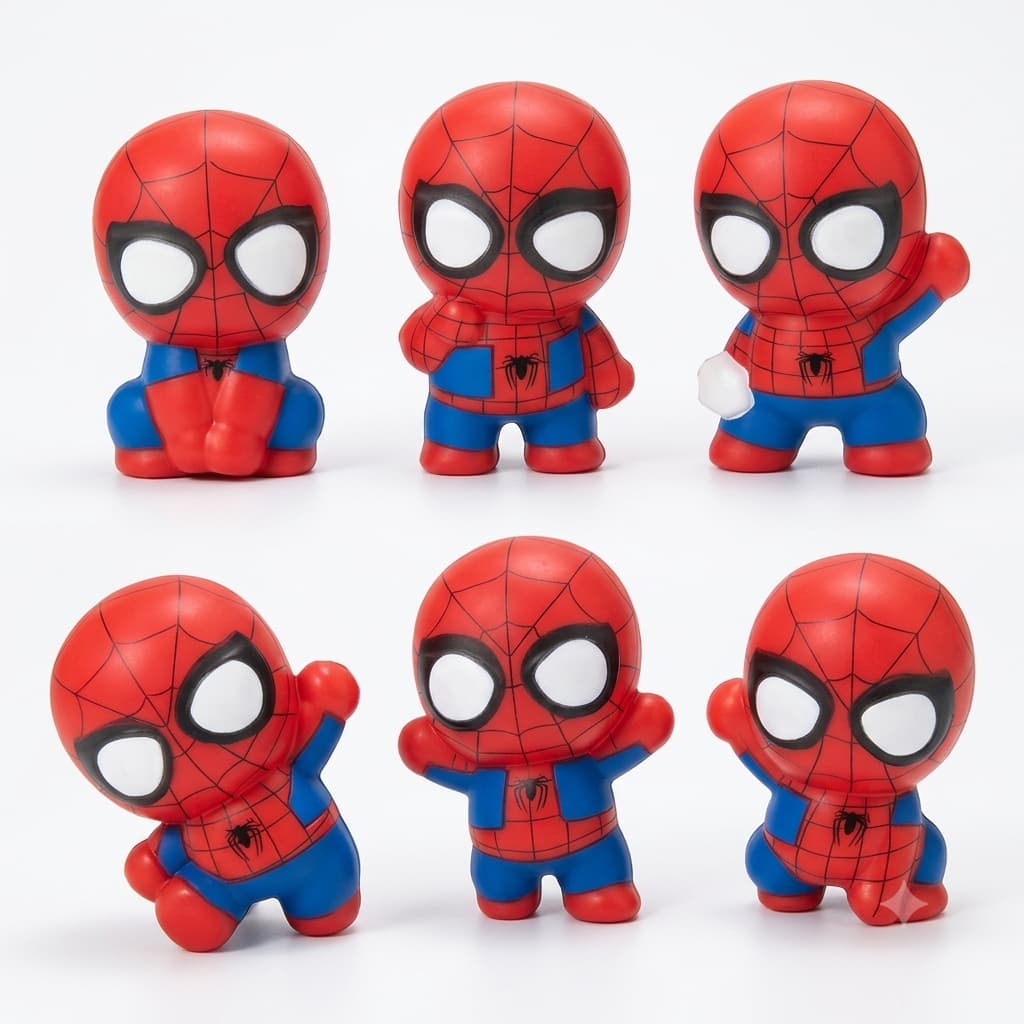 Boneco Squishy Homem Aranha Apertar Sensorial Anti Stress Brinquedo
