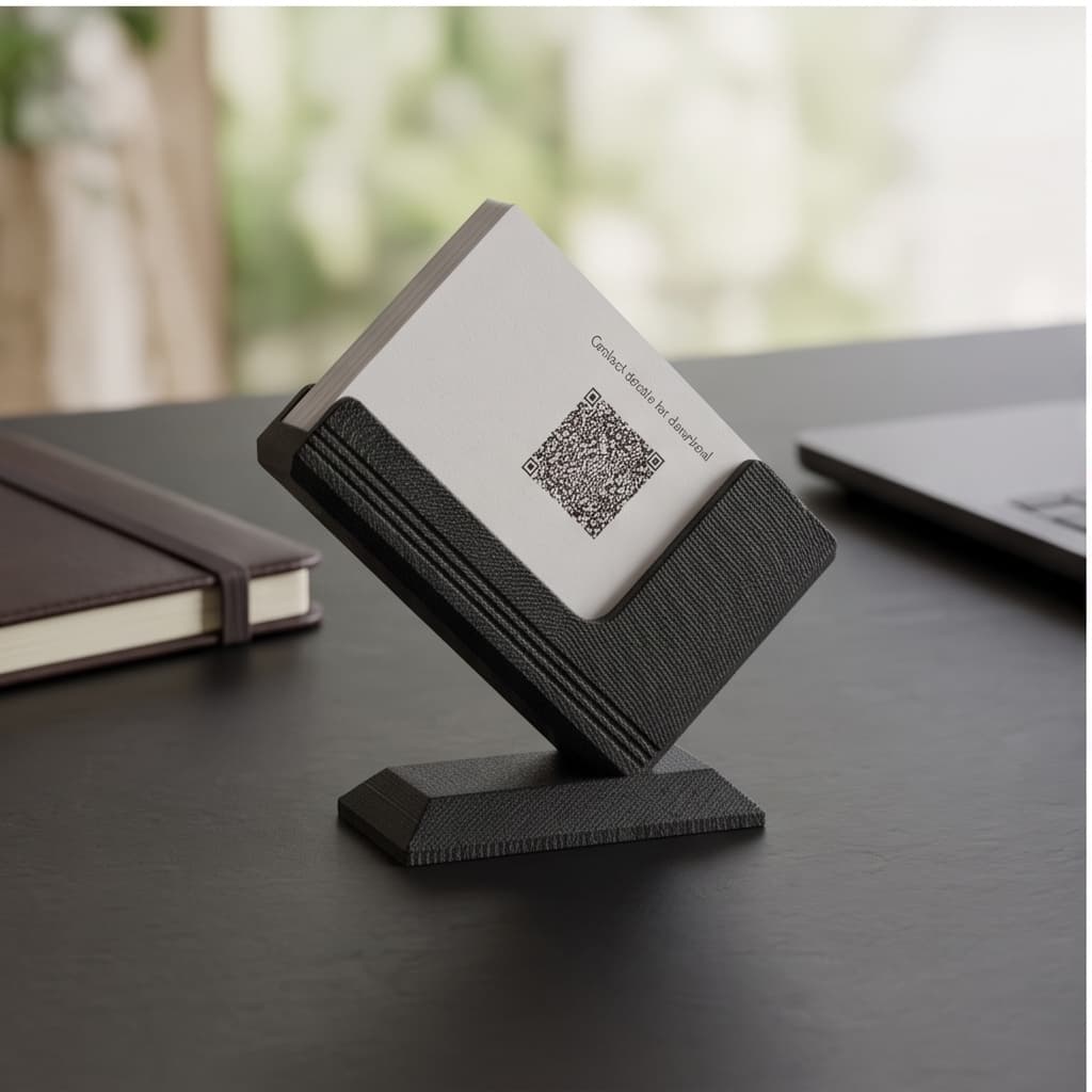 Porta Cartões de Visita Minimalista Organizador de Mesa para Escritório Recepção