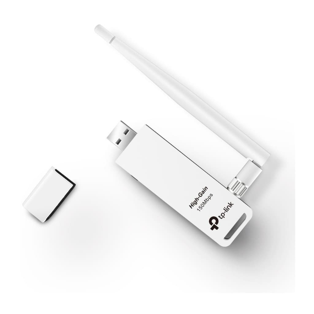 Adaptador USB Wi-Fi TP-Link TL-WN722N 150Mbps Antena Destacavel 4dBi Alto Ganho PC e Notebook