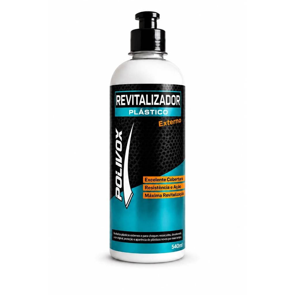 Revitalizador Plastico Polivox 540ml Restaurador Hidratante Plastico Externo Automotivo