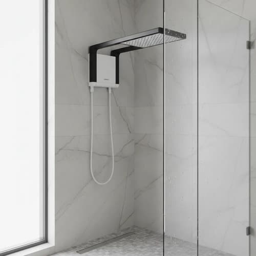 Chuveiro Lorenzetti Acqua Storm - Branco - Grafite 127V 5500W