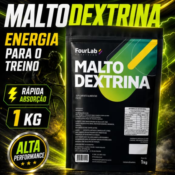 Maltodextrina Malto Dextrin Sabores 1kg - Fourlab intretreino