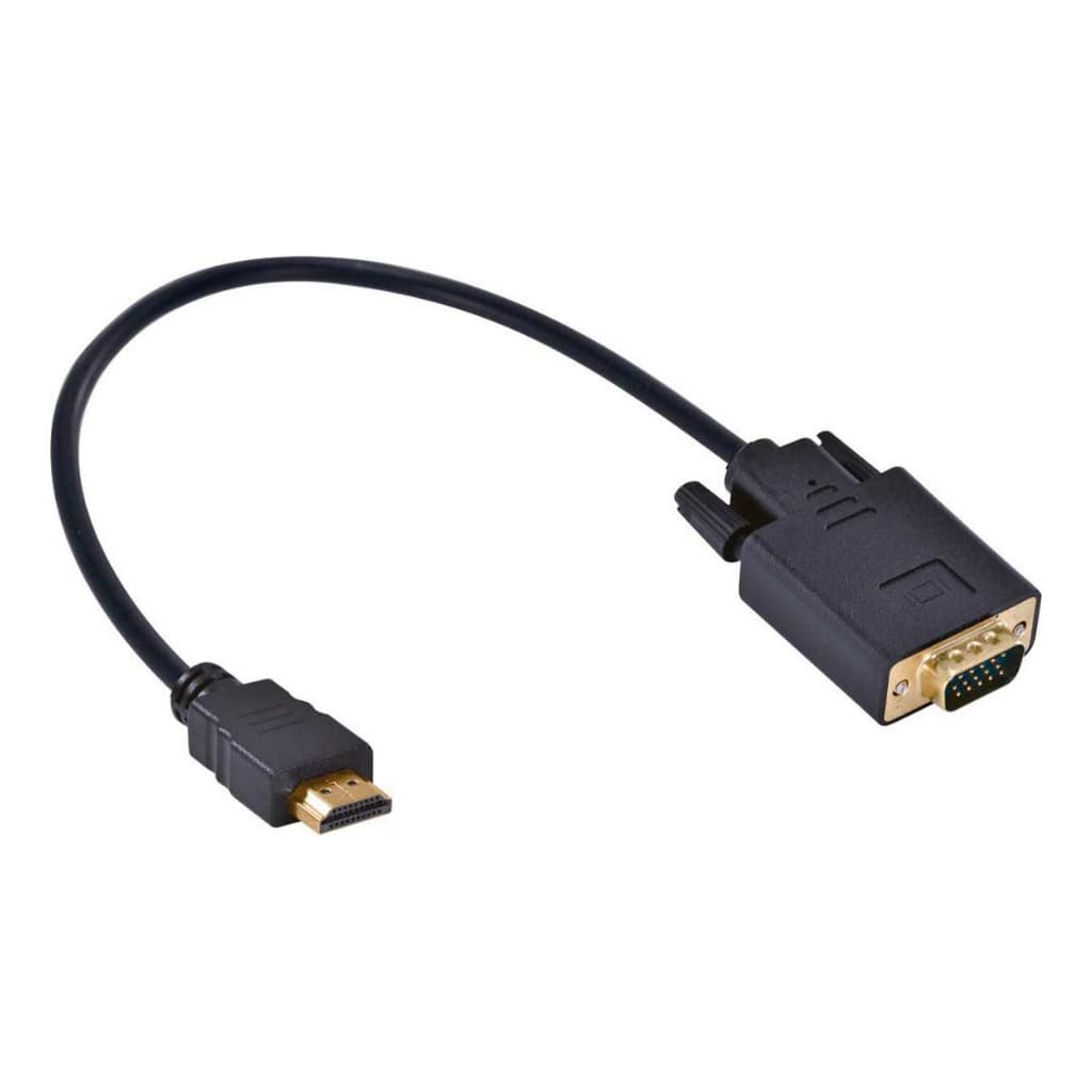 Cabo Conversor HDMI Macho para VGA Macho Vinik 24331 30cm 1080i Preto PC Notebook PS3 Xbox Monitor
