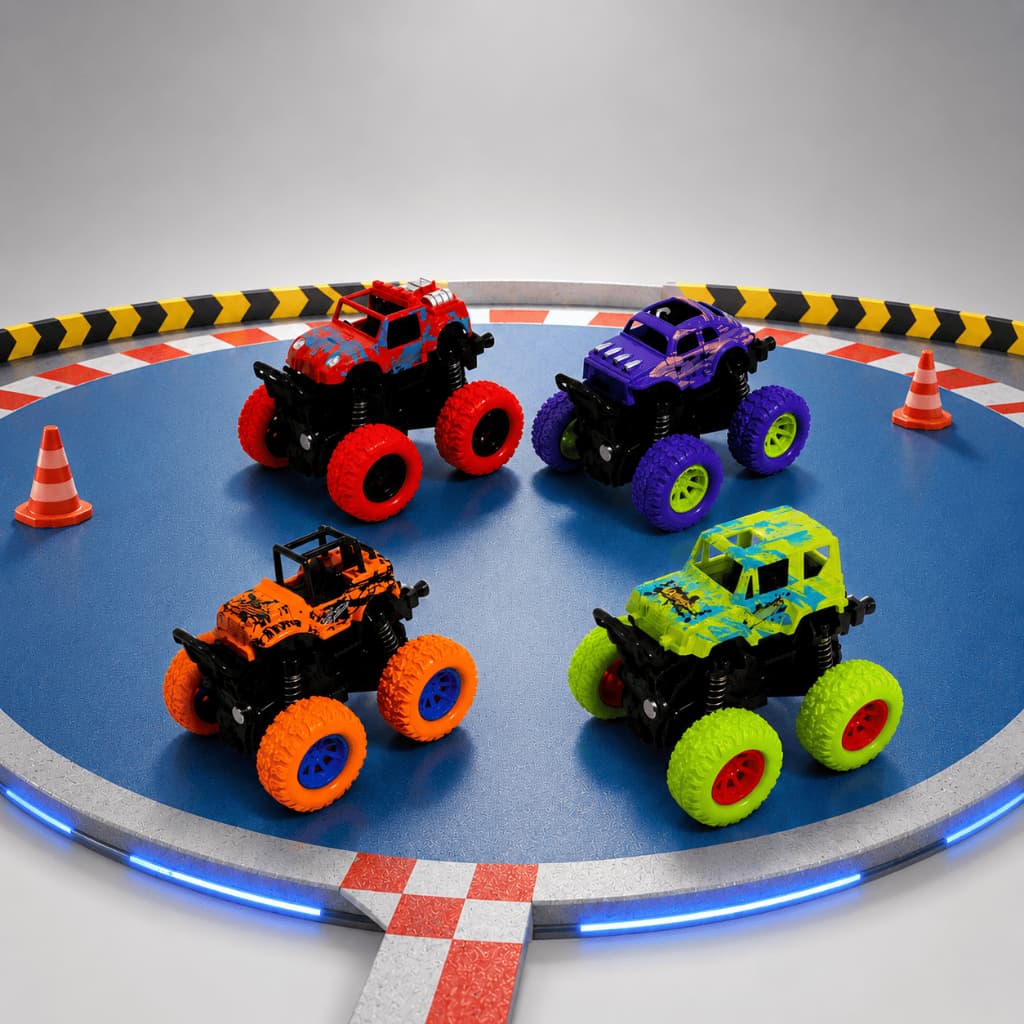 Carrinho Fricção Maluco Power Rally Carro De Brinquedo Infantil Off Road
