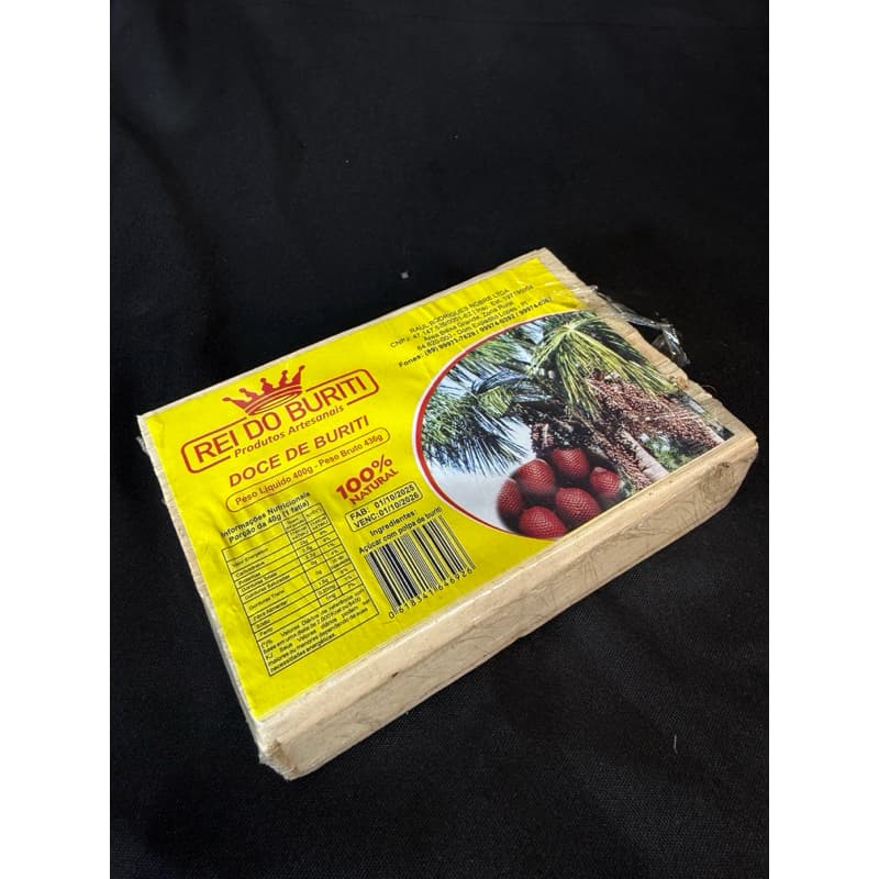 Doce de Buriti Rei do Buriti 400g - Sem Glúten e Conservantes, Rico em Antioxidantes