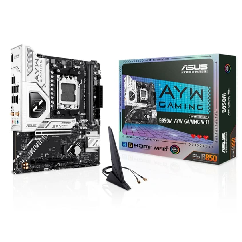 PLACA MAE ASUS B850M AYW GAMING WIFI - RYZEN AM5 DDR5 - MATX - M.2 NVME - HDMI