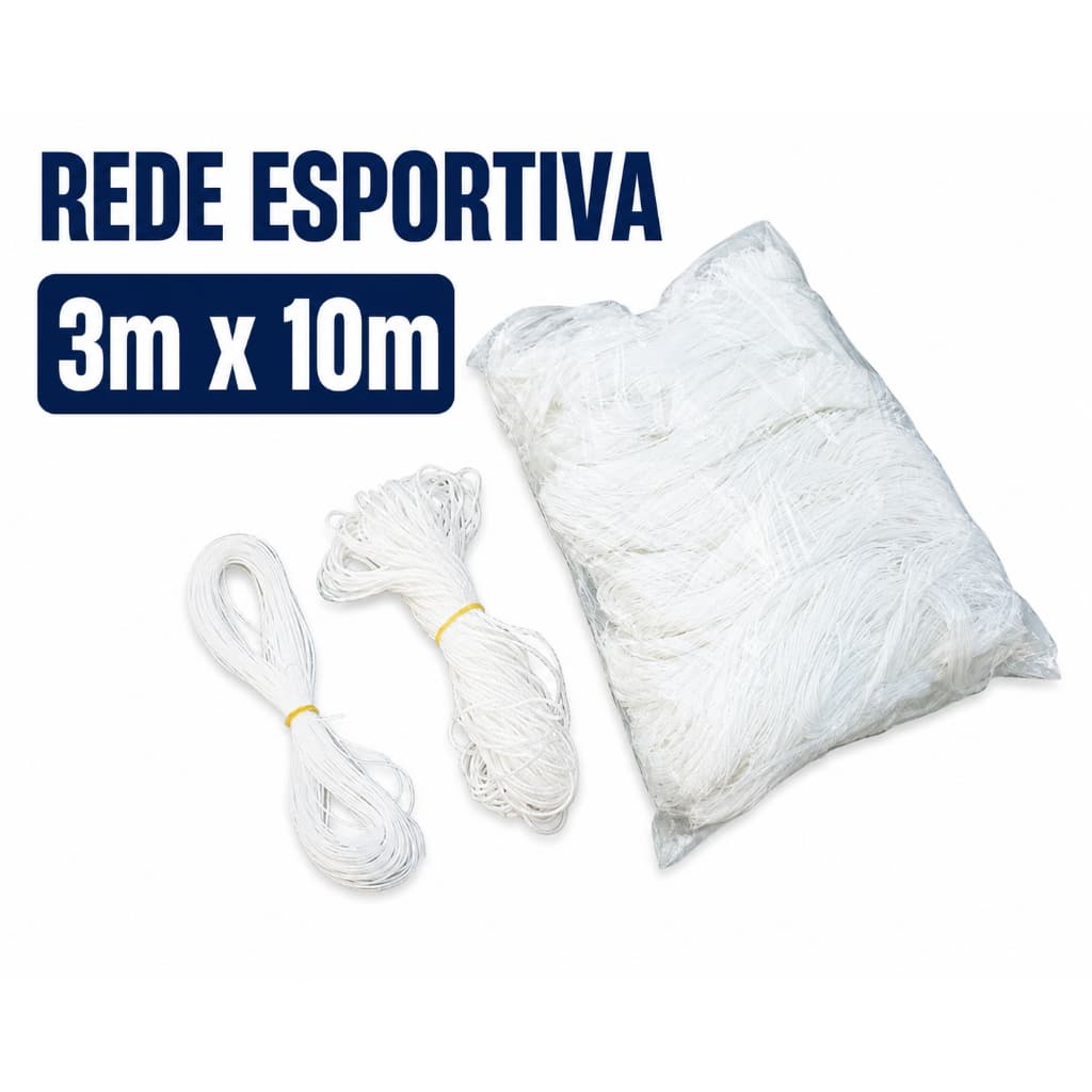 Rede De Proteção Esportiva, Vôlei, Basquete, Futebol 3m x 10m
