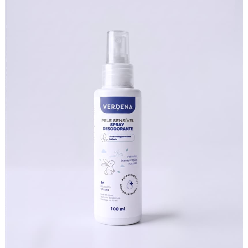 Desodorante Infantil Verdena Spray Pele Sensível 100ml Produto Vegano Higiene Infantil Desodorante Kids