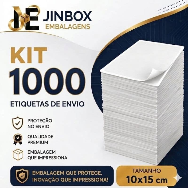1.000 Etiquetas Térmicas Adesivas 10x15 para Envio | 100x150mm E-commerce