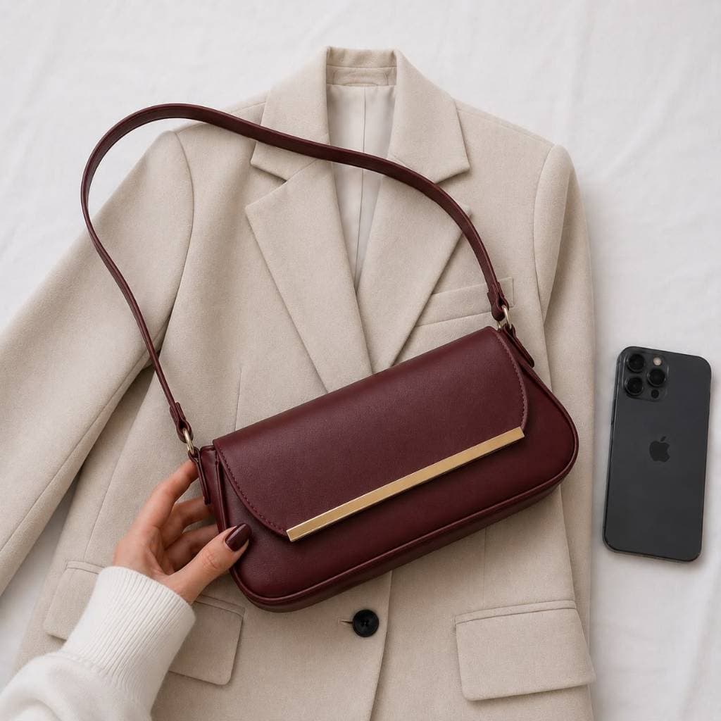 Bolsa Feminina Media Novidade Bolsa Elegante Moderna De Ombro Versatil