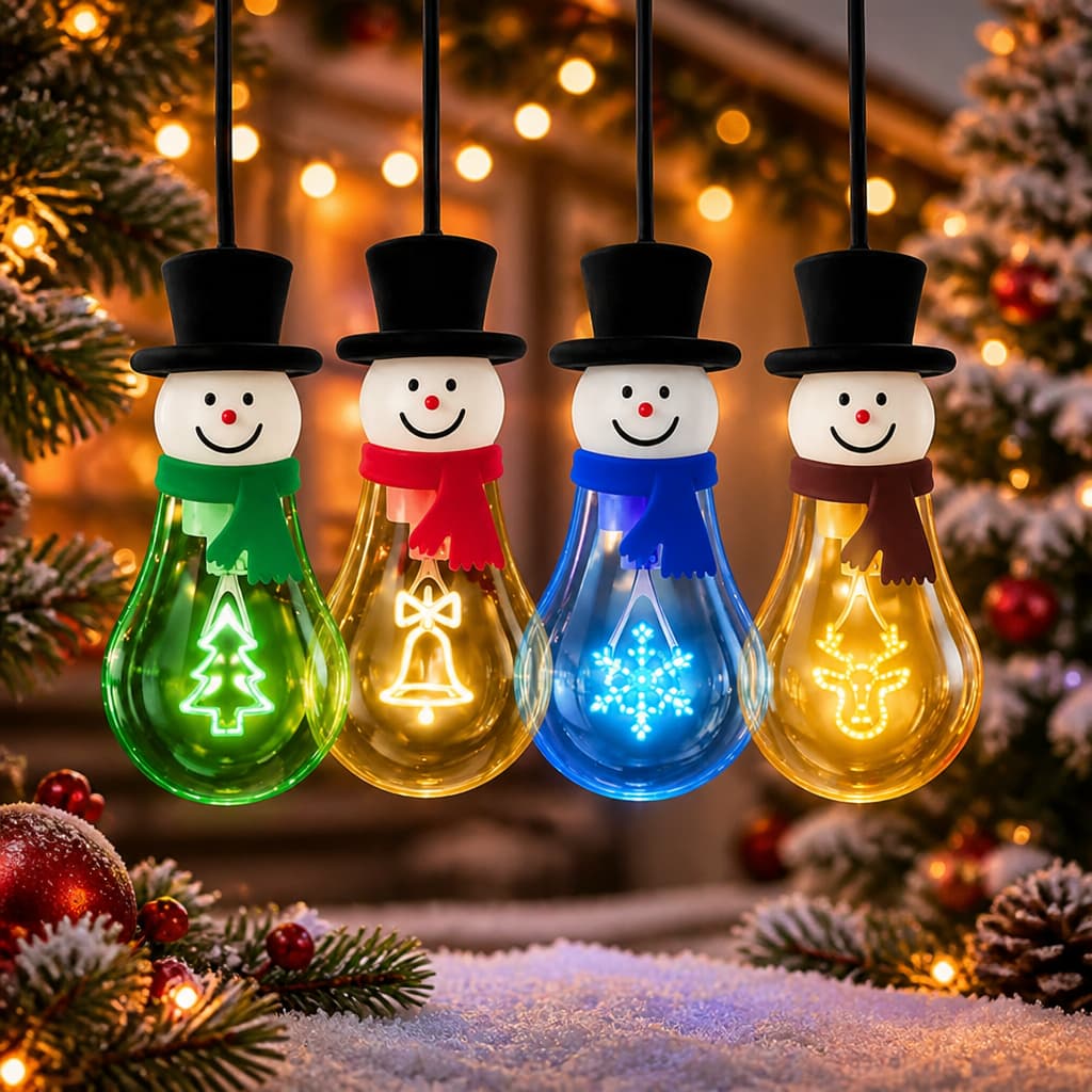 LED Natal Papai Noel Boneco De Neve Árvore Festival Festa Atmosfera Boneco De Neve Decoração De Árvore Papai Noel