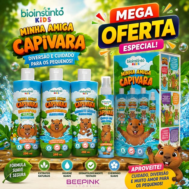 KIT INFANTIL KIDS MEUS AMIGOS DA FLORESTA BIO INSTINTO