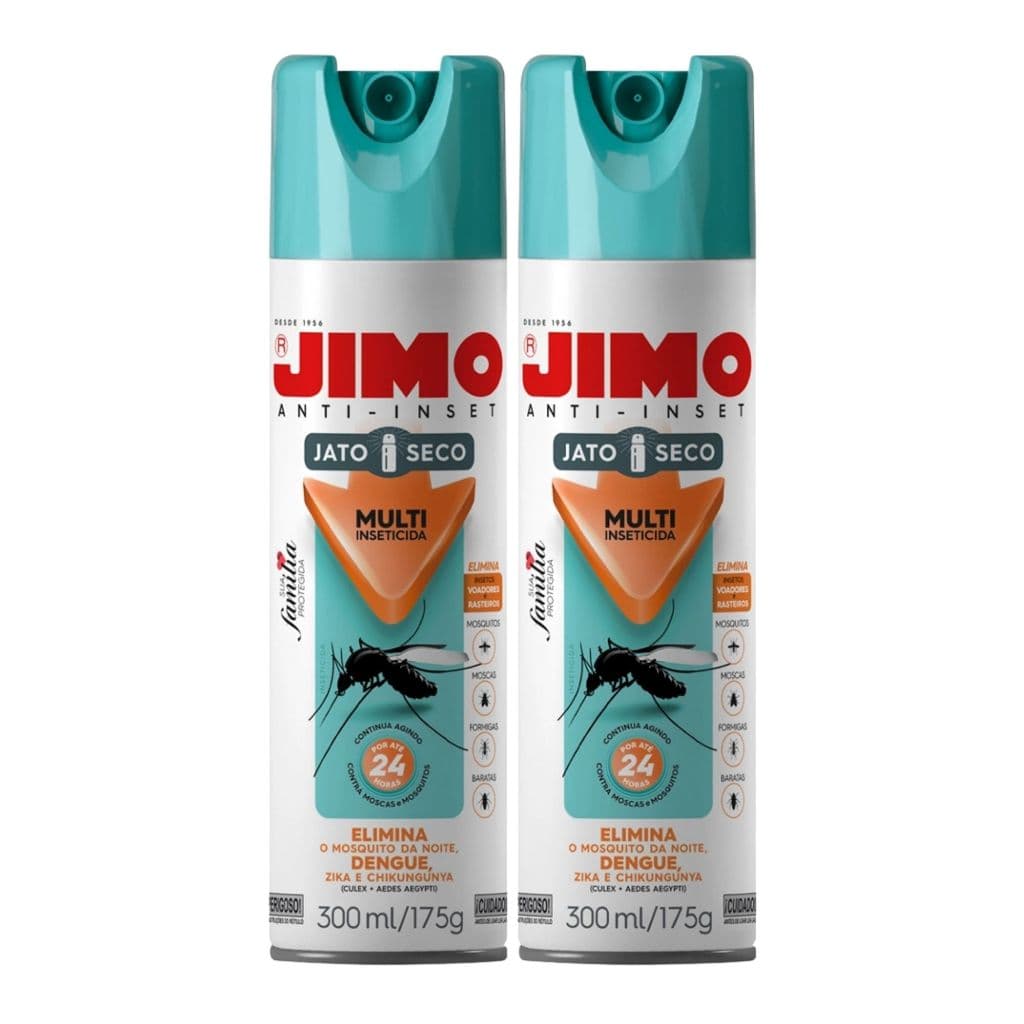Repelente Jimo Anti Inset Jato Seco Sem Fragrância 600ml Eficaz Contra Mosquitos Moscas Baratas Formigas Insetos