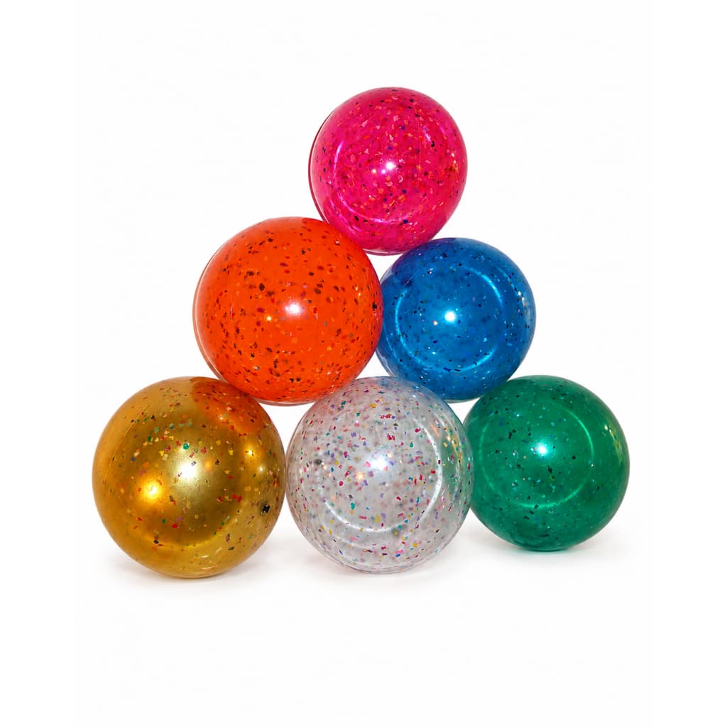 Kit 2 Bolas de Vinil Confete Coloridas 23CM Para Decoração de Piscina Festa e Lembrancinhas
