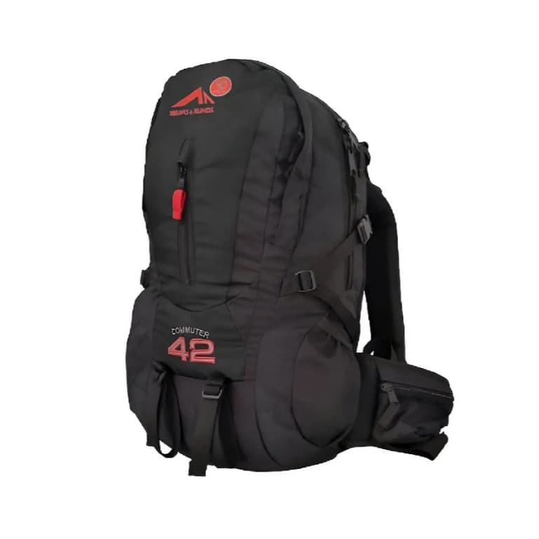 Mochila Trilhas & Rumos Commuter 42 Litros Original Preta
