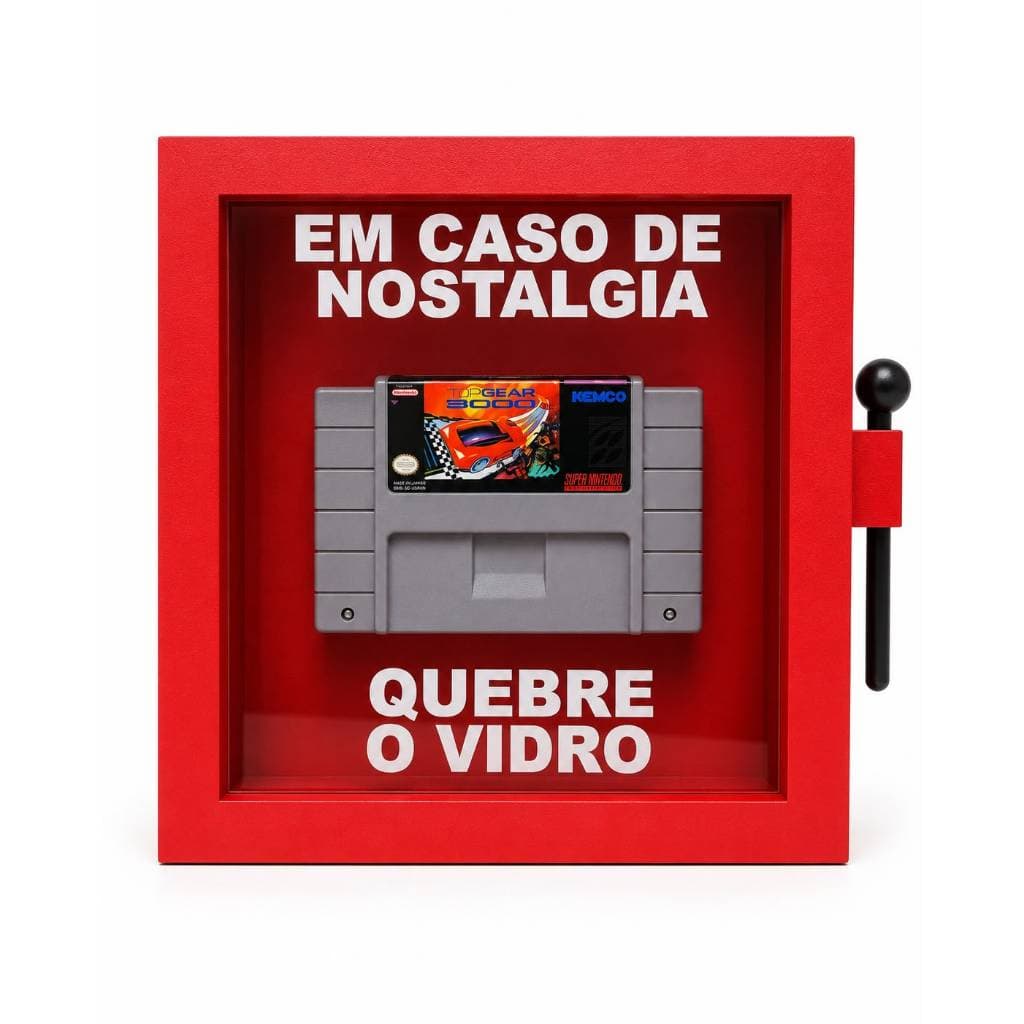 Quadro Decorativo Em Caso De Nostalgia Quebre O Vidro Geek