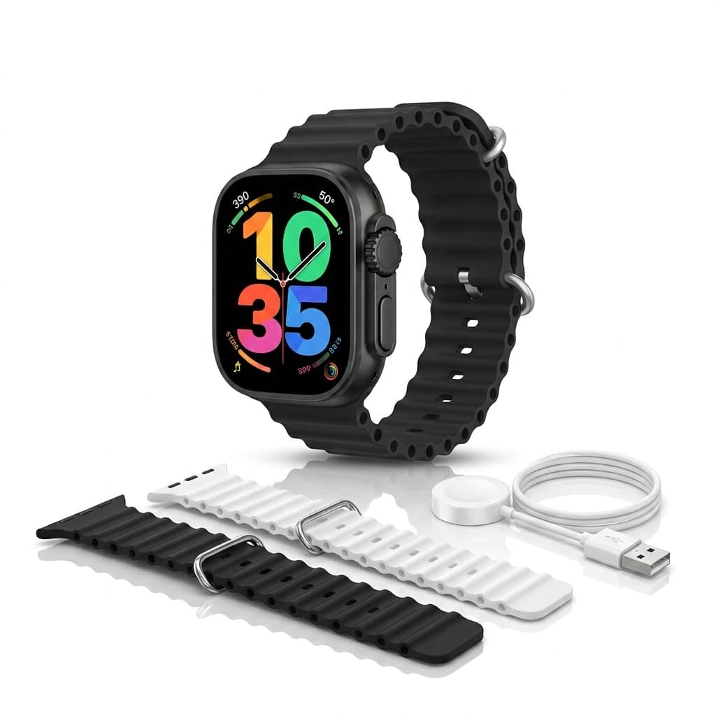 Smartwatch Série 10 Ultra Tela Touch Colorida Monitoramento Cardíaco Notificações e Modos Esportivos