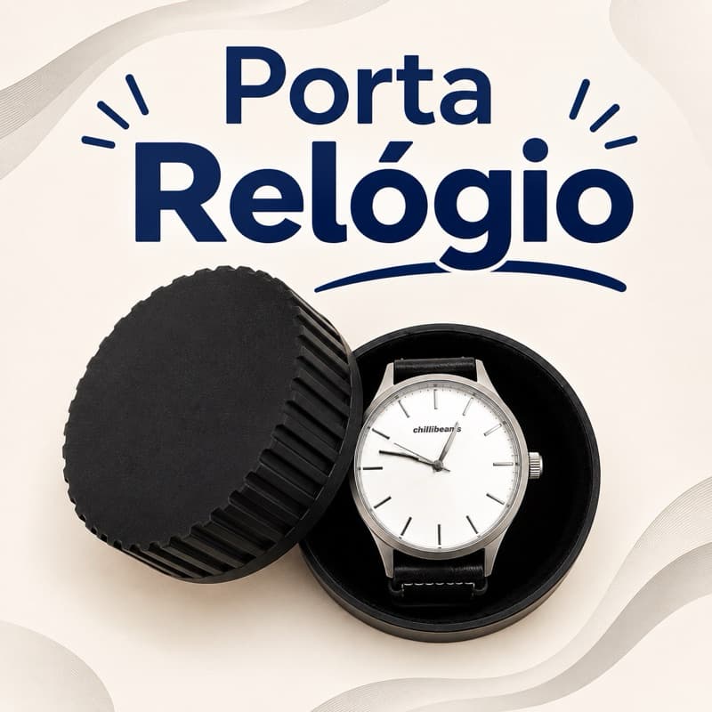 Porta Relógio 3D – Proteção e Praticidade para Viagens