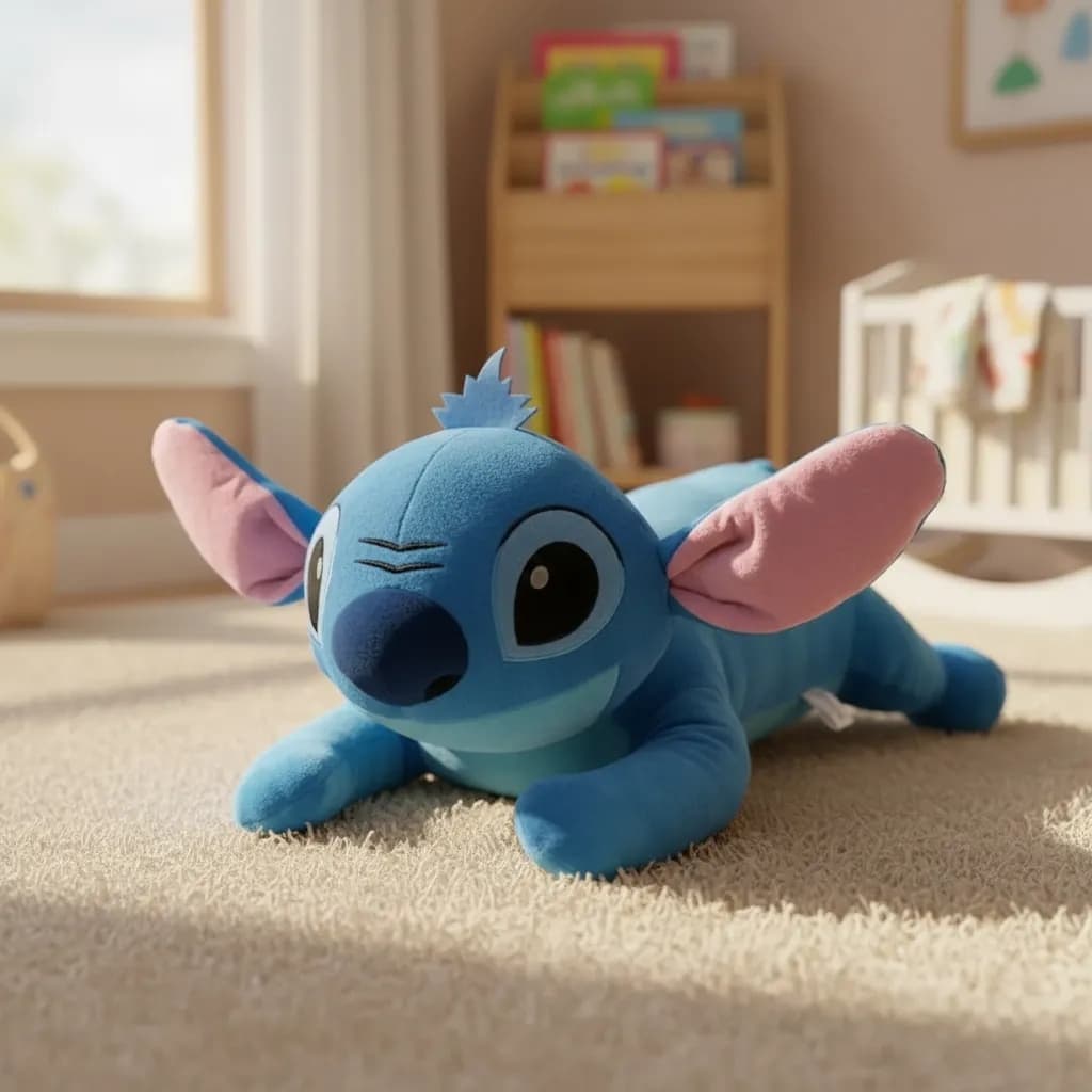Xuxão Stitch 90cm Gigante Travesseiro de Corpo Antialérgico Pelúcia Macia Premium