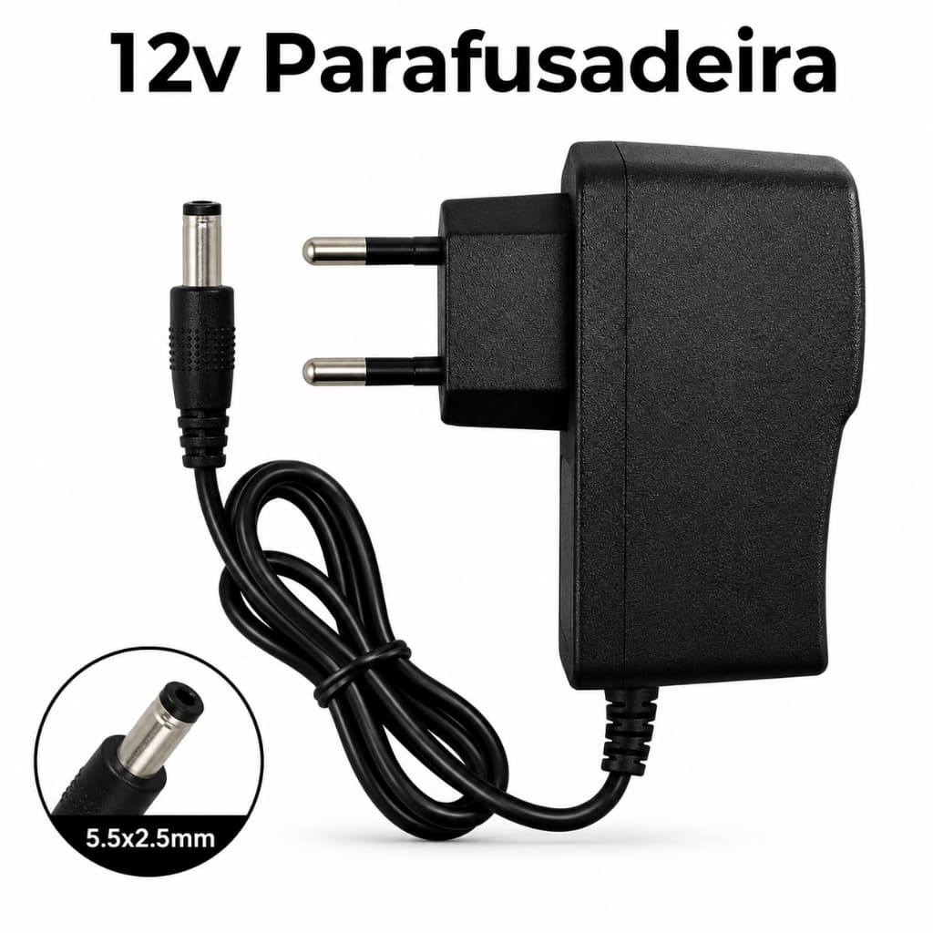 Jogo 10 Fonte 12v Fonte de Alimentação 12v Carregador 12v Parafusadeira