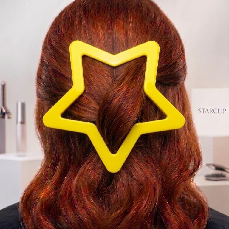 Presilha de Cabelo Oversized Gigante | Formato de Estrela | Tic Tac