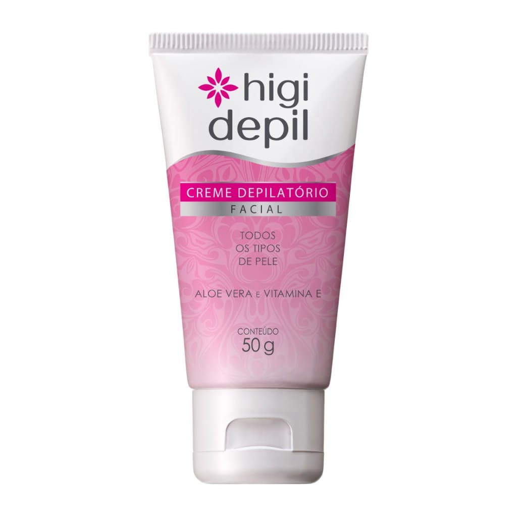 Creme Depilatório Facial Higi Depil com Aloe Vera e Vitamina E | Depilação Indolor e Hidratante