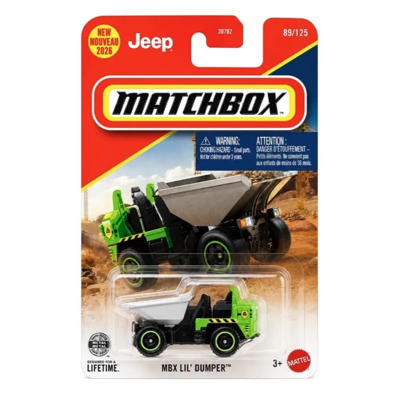 Matchbox Miniaturas Colecionáveis 89/125 MBX LIL Dumper Ref 30782