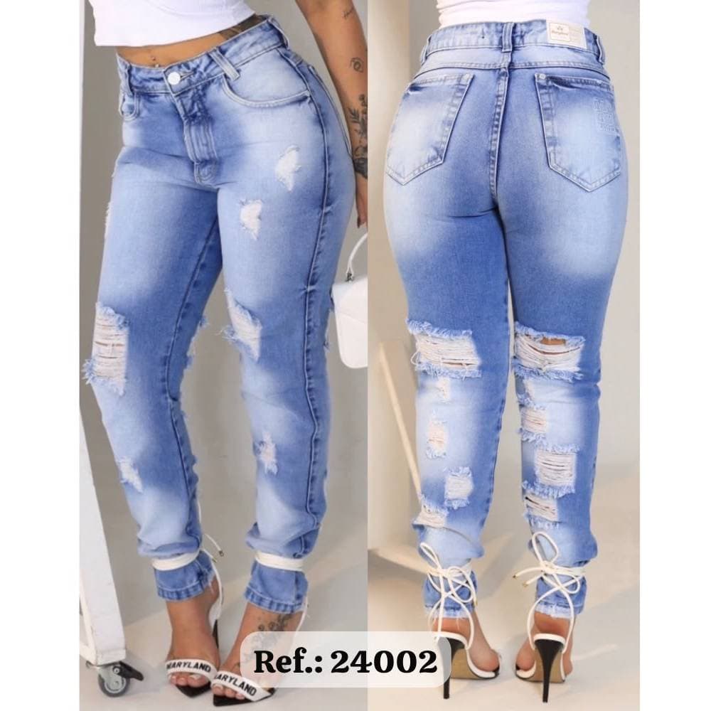 Calça Jeans Feminina Blessmih Mom e Wide Leg Linha Premium sem lycra