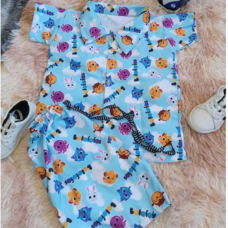 Conjunto Mauricinho Bolofofos — O Favorito Dos Pequenos! Estilo E Diversão: Conjunto Infantil Temático Bolofofos