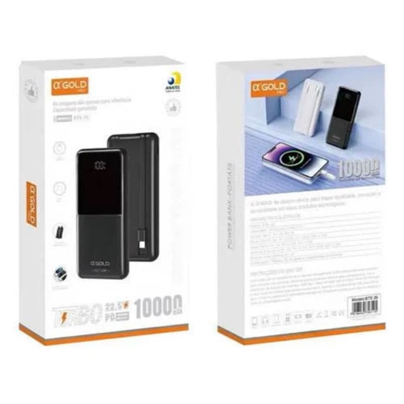 Power Bank A’Gold Pro BTE-35 10.000mAh Turbo 22,5W