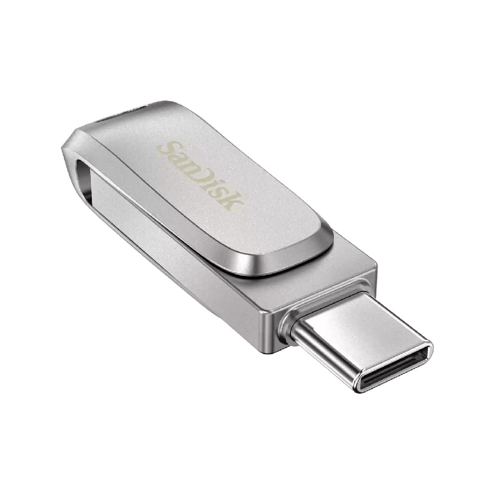 Pen Drive SandDisk Ultra Dual Drive Luxe USB 3.0 Type-C 64GB Prata - SDDDC4-064G-G46