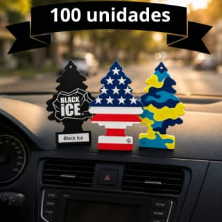Kit Com 100 Cheirinho  Aromatizante Essência Para Carro Novo Cheiroso Pinheiro Sortidos