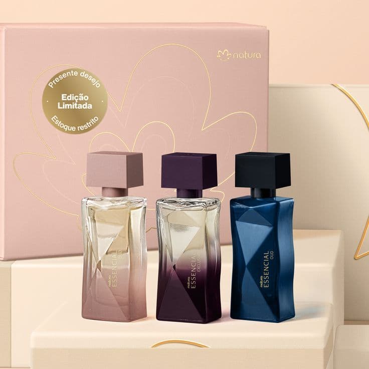 Presente Natura Essencial Feminino Miniaturas 3 un de 25 ml