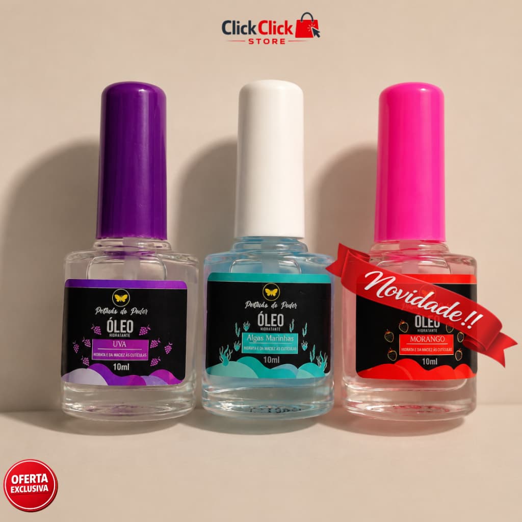 Óleo Hidratante de Cutículas 10ml Óleo para Unhas Manicure Hidratação