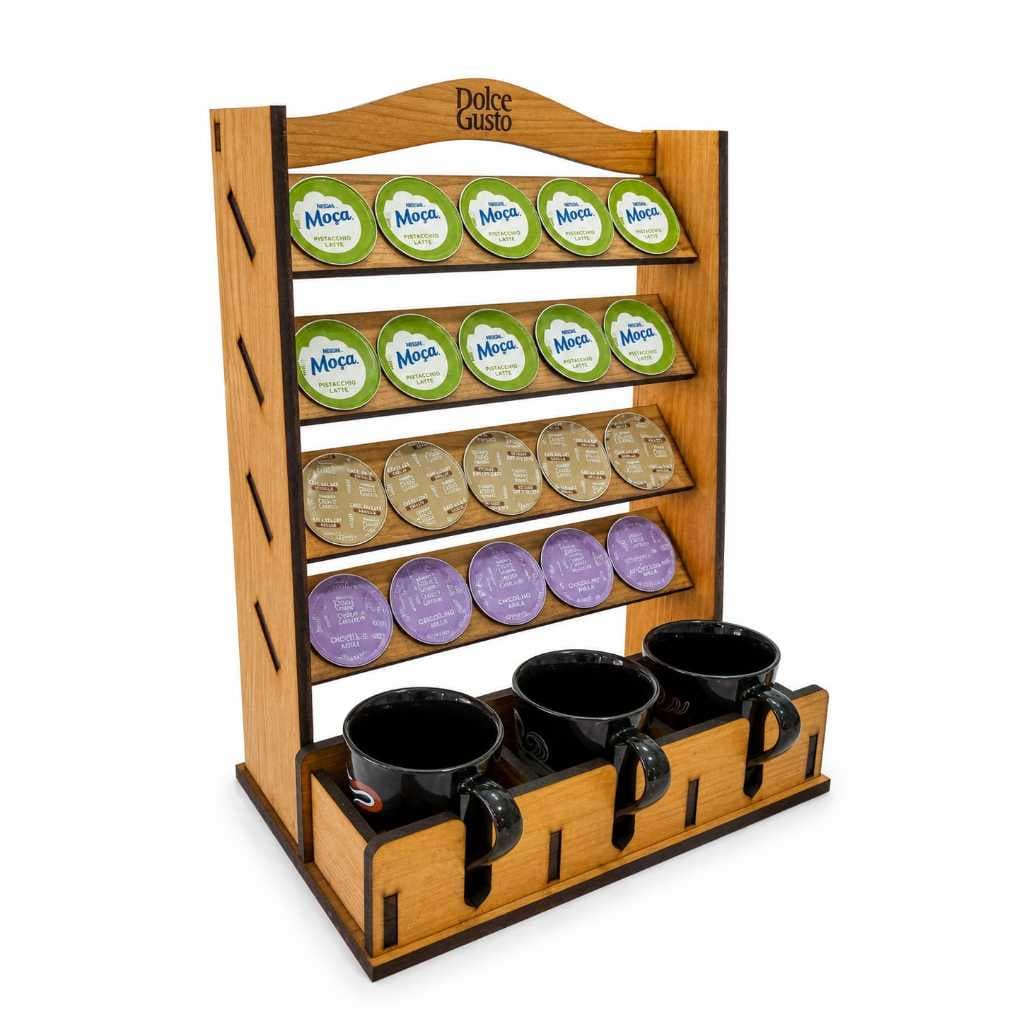 Porta Cápsulas de Café – Organizador para Cafeteira e Bancada