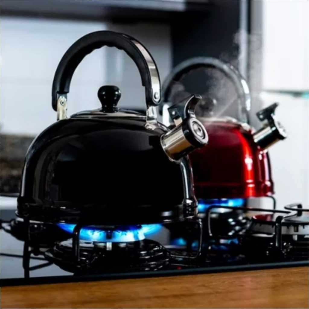 Chaleira Inox com Apito de Alerta para Ebulição