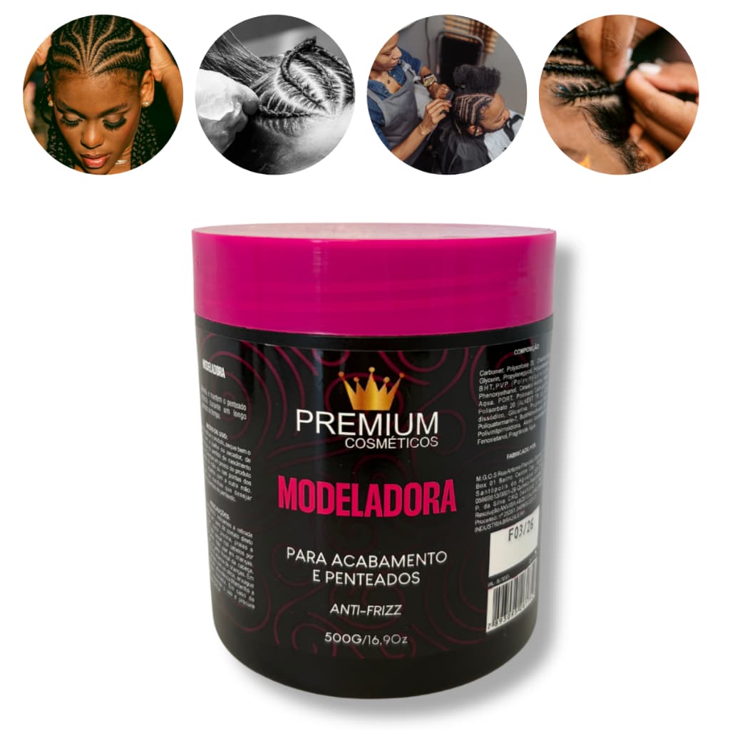 Pomada gel pasta capilar Modeladora Fixação duradoura Para Baby Hair Nago trança
