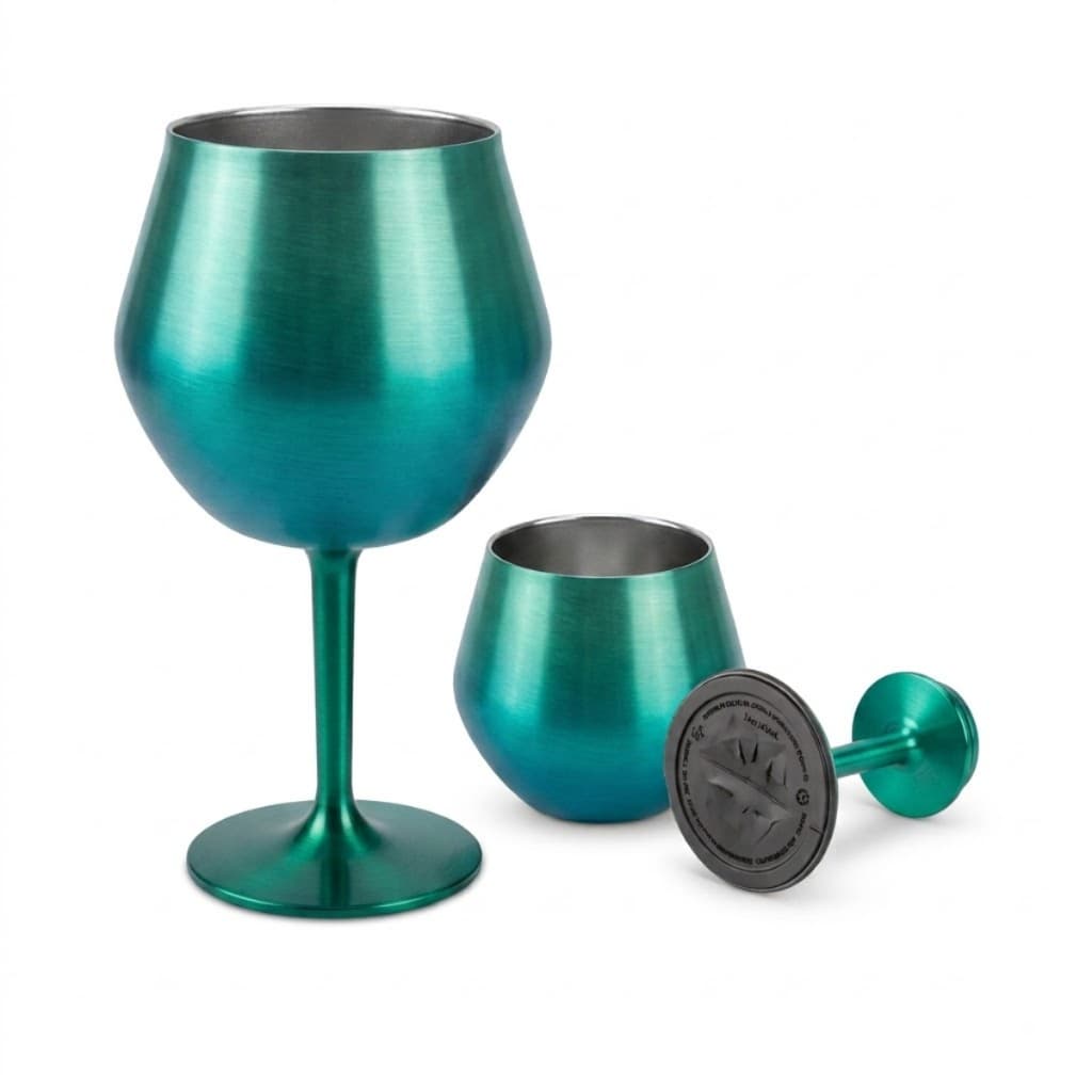 Taça Térmica Branca 420ML Inox com Base Removível Vira Copo