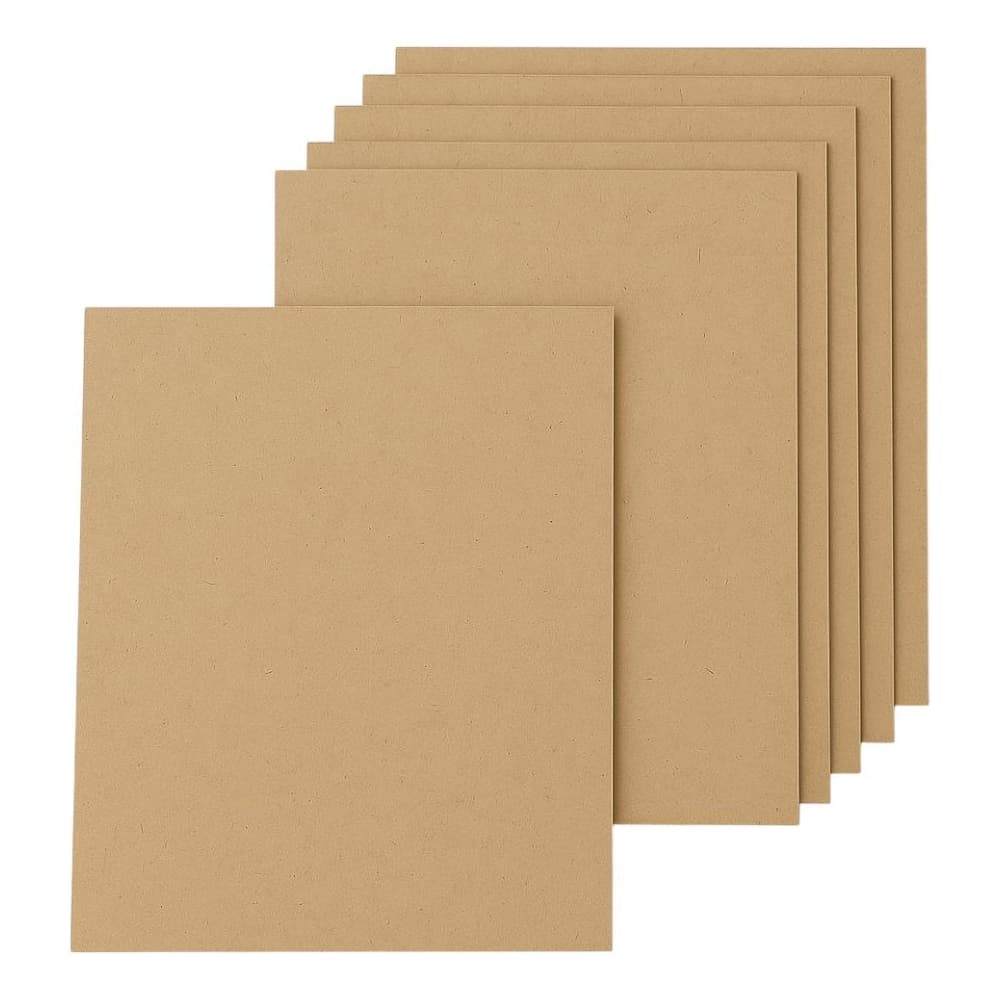 Kit 12 Units Raw MDF Sheets 10x15cm 3mm Rectangular Crafts Decoration Frame Sheet
