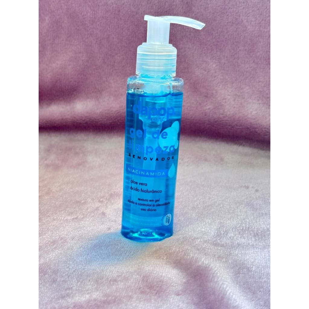 Gel de Limpeza Facial Dapop Niacinamida Renovadora 120ml | Aloe Vera + Ácido Hialurônico