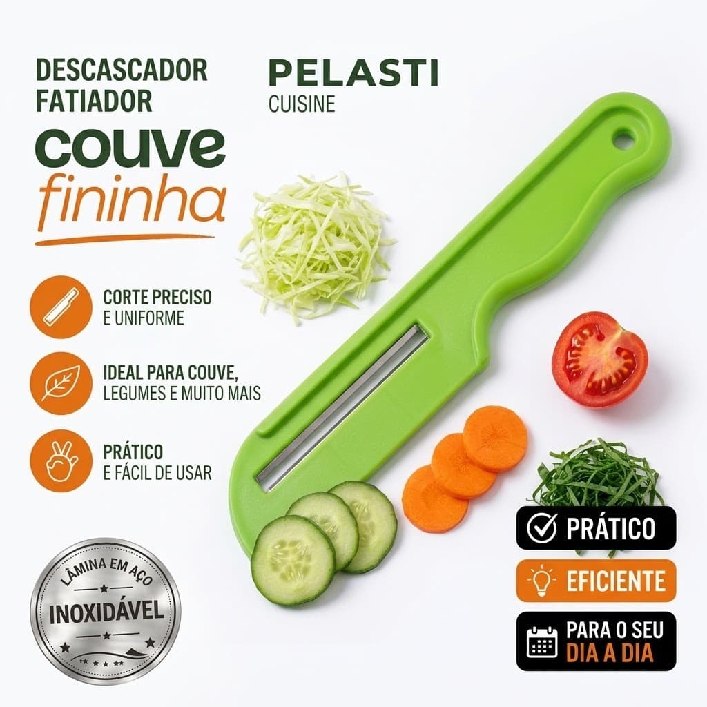 Fatiador Cortador Manual De Couve Repolho E Legumes Fino Lâmina Em Aço Inox
