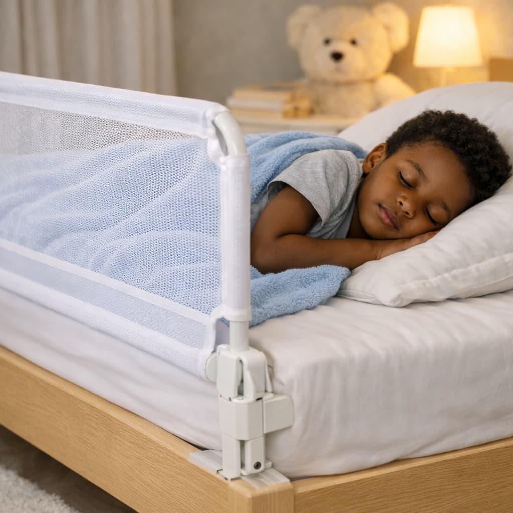 Grade de Cama com Tela de Segurança para Bebês, Adultos e Idosos.    Desenvolvido para garantir segurança, produto de en