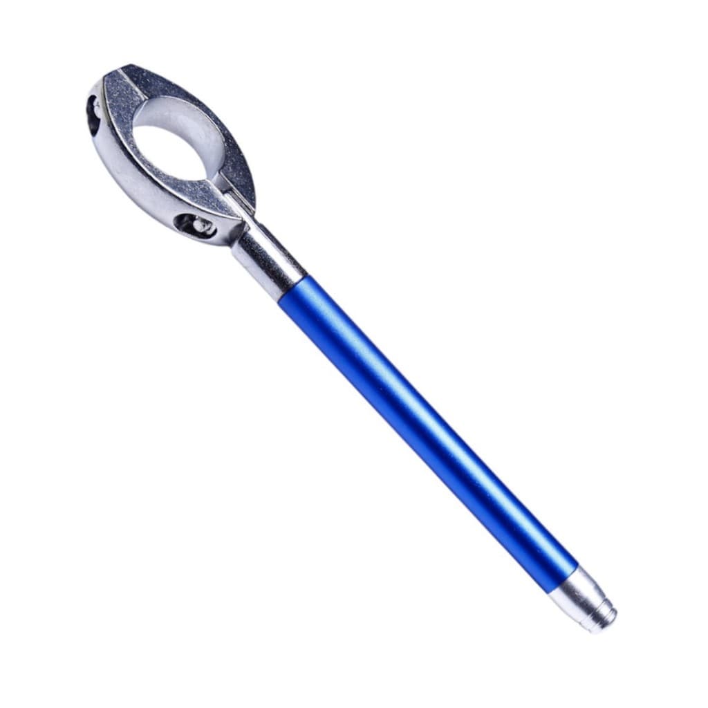 Antena Corta Pipa Para Moto Guidão Spencer 7 Estágios Retrátil Azul