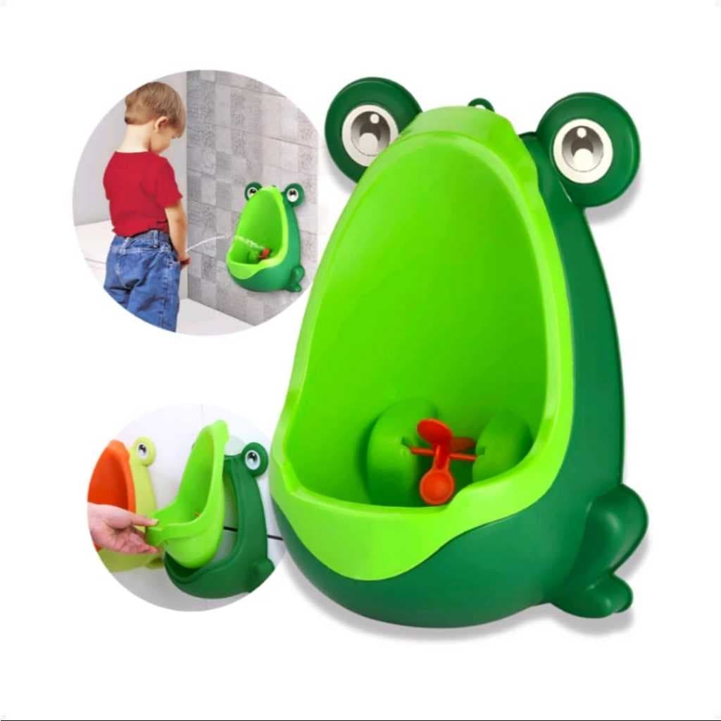 Mictório Infantil Sapinho Troninho - Alvo Giratório e Instalação Fácil